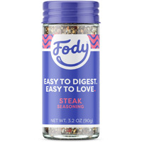 Fody Foods Vegan Steak Spice Blend, Flavorful Grilling Seasoning, Low Fodmap Certified, Sensitive Recipe, Gut & Ibs Friendly, 3.2 Ounce