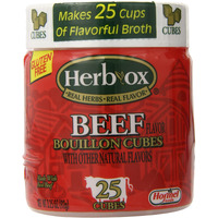 Herbox Bouillon Cubes Beef 25 Cubes, 3.2500-Ounces (Pack Of6)