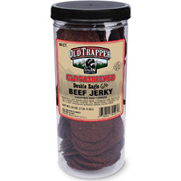 Old Trapper Double Eagle Beef Jerky, Old-Fashioned Flavor, 21Oz. 80-Piece Jar, Natural Wood Smoked Meat Snacks, 10 Grams Of Protein And 80 Calories Per Serving (Pack Of One)