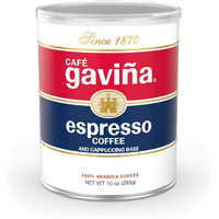 Caf   Gavia Espresso Roast Regular Ground Coffee, 100% Arabica, 10 Oz Can