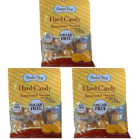 Coastal Bay Sugar Free Butterscotch Flavored Hard Candy, 3 Bags