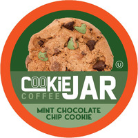 Cookie Jar Mint Chocolate Chip Flavored Coffee Pods For Keurig K Cup Brewers, 40 Count - Refreshing Mint And Chocolate Blend For A Unique Coffee Experience