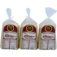 Amish Country Popcorn | 3-2 Lb Bags | Baby White Popcorn Kernels | Old Fashioned, Non-Gmo And Gluten Free (3-2 Lb Bags)