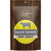 Jerky.Com All Natural Ghost Pepper Beef Jerky - Extra Spicy, Premium Grass-Fed Beef, High Protein Snack - No Added Preservatives, No Msg Or Nitrates, 100% Lean Beef (2.5 Ounce, Pack Of 1)