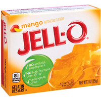 Jell-O Mango Gelatin Mix 3 Ounce Box (Pack Of 6)