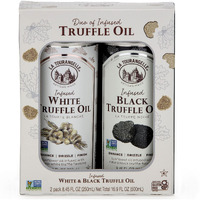 La Tourangelle White Truffle Oil & Black Truffle Oil Set, Gift Box, 8.45 Fl Oz Each (Set Of 2)