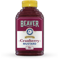 Beaver Cranberry Mustard, 13 Oz Squeeze Bottle