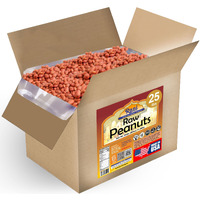 Rani Peanuts, Raw Whole With Skin (Uncooked, Unsalted) 25Lbs (400Oz) 11.36Kg Bulk Box ~ All Natural | Vegan | Gluten Friendly | Fresh Product Of Usa ~ Spanish Grade Groundnut/Red-Skin