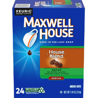 Maxwell House Decaf Coffee Single Serve K Cups, 24 Count