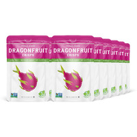 Natures Turn Freeze-Dried Fruit Snacks, Dragon Fruit Crisps, Pack Of 12 (0.53 Oz Each)