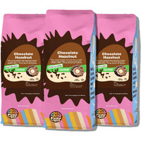 Crazy Cups Flavored Decaf Ground Coffee, Hazelnut Coffee Flavored Ground Coffee, Decaffeinated Coffee For Brewing Decaf Coffee Ground Hot Or Iced Coffee, 10 Oz Bags 3 Count Value Pack