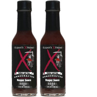 Elijah's Xtreme Carolina Reaper Hot Pepper Sauce With Sweet Black Cherries, Cranberries And Kentucky Bourbon (5 Oz) (2-Pack) (Xtreme Carolina Reaper Hot Pepper Sauce)