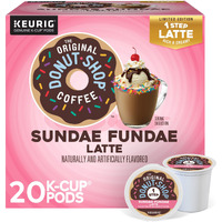 The Original Donut Shop Sundae Fundae One Step Latte, Keurig Single Serve K-Cup Pods, 20 Count