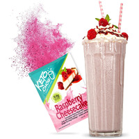 Keto Chow Raspberry Cheesecake | Keto Meal Replacement Shake Powder | Nutritionally Complete | Low Carb | Delicious Easy Meal Substitute | Protein Rich You Choose The Fat | Single Meal Sample