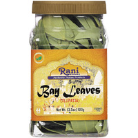Rani Bay Leaf (Leaves) Whole Spice Hand Selected Extra Large 3.5Oz (100G) Pet Jar ~ All Natural | Gluten Friendly | Non-Gmo | Kosher | Vegan | Indian Origin (Tej Patta)