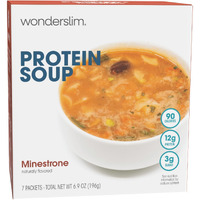 Wonderslim Protein Soup, Minestrone Soup, 90 Calories, 12G Protein, Low Sugar (7Ct)
