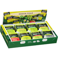 Bigelow Tea Green Tea Assortment, Individually Wrapped Tea Bags With Classic, Decaffeinated, Mint, Peach, Constant Comment, Lemon, Mango, And Earl Grey Teas, 64 Tea Bags (Pack Of 1)