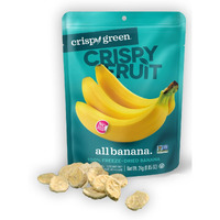 Crispy Green Natural Freeze-Dried Fruit, Banana Single-Serve, No Sugar Added, 0.85 Ounce (Pack Of 12)