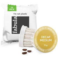Fabula Organic Decaf Coffee K-Cups, Medium Roast, Low Acid Coffee Pods - Single Origin - Mold Free - Non-Gmo - Fair Trade - Compatible With Keurig & Keurig 2 Machines - 24 Count