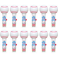 Pop Ups! Baseball Lollipop Holder - 12 Lollipops With Cases - Individually Wrapped Candy Party Favors - Baseball Candy - Bulk Set Of 12