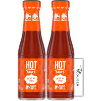 Taco Bell Hot Sauce Bottle 7.5 Oz. (2-Pack) With Couger Card