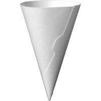 Dot Red - 200 Medium Sugar Cone Paper Jackets - Recyclable - Straight Edge Ice Cream Waffle Cone Jacket (200 Pack)