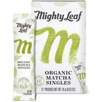 Mighty Leaf Tea, Organic Matcha Green Tea Powder - 100% Unsweetened Japanese Matcha, 12 Single Serve Packets