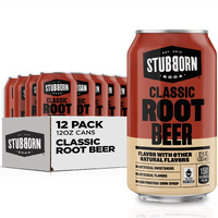 Stubborn Soda, Classic Root Beer, 12Oz Cans (12 Pack)