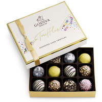Godiva Chocolatier Birthday Truffles Assorted Chocolate Gift Box, 12 Pc.