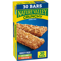 Nature Valley Crunchy Granola Bars, Variety Pack, 1.49 Oz, 15 Ct, 30 Bars