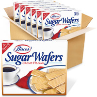 Biscos Creme Filled Sugar Wafers, 6 - 8.5 Oz Boxes