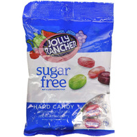Jolly Rancher Sugar Free Hard Candy Assortment Peg Bag - 3.6 Oz - (Pack Of 2)