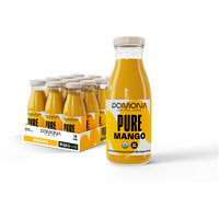 Pomona Organic Juices Pure Mango Juice, 8.4 Ounce Bottle (Pack Of 12), Cold Pressed Organic Juice, Non-Gmo, No Sugar Added, Not From Concentrate, Gluten Free, Kosher Certified, Preservative Free