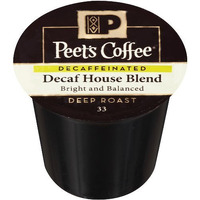 Peet's Coffee, Dark Roast Decaffeinated Coffee K-Cup Pods For Keurig Brewers - Decaf House Blend 96 Count (4 Boxes Of 24 K-Cup Pods)
