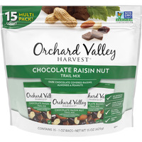 Orchard Valley Harvest Chocolate Raisin Nut Trail Mix, 1 Oz, 15 Ct