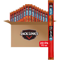 Jack Link's Meat Sticks, Barbecue Pork Sticks - Protein Snack, Individually Wrapped Meat Stick With 5G Of Protein - 0.92 Oz. (20 Count)