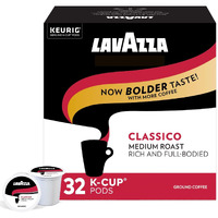 Lavazza Classico Single-Serve Coffee K-Cup Pods For Keurig Brewer, Medium Roast, Caps Classico, 32 Count (Pack Of 4) Full-Bodied Medium Roast With Rich Flavor And Notes Of Dried Fruit, Value Pack