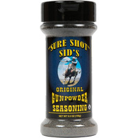 Sure Shot Sids Gunpowder Seasoning - Famous Bbq Rub Powder Grill Seasoning For Beef, Steak Meat, All-Purpose Seasoning Blend Dry Rub For Grilling