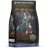 Bones Coffee Company Army Of Dark Chocolate Whole Coffee Beans, Dark Chocolate Flavor Low Acid Flavored Coffee, Made With Arabica Coffee Beans, Dark Roast Gourmet Coffee (12 Oz)