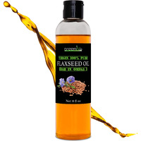Greenive Flax Seed Oil Organically Grown100% Pure Cold Pressed High Vegan Omega Fatty Acids (8 Fl Oz)