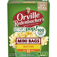 Orville Redenbachers Smartpop! Butter Flavored Microwave Popcorn, Gluten Free, 12 Count Mini Popcorn Bags (6 Boxes)