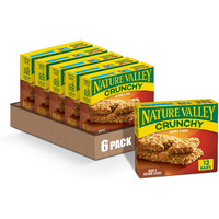 Nature Valley Crunchy Granola Bars, Maple Brown Sugar, 6 Ct, 12 Bars (Pack Of 6)