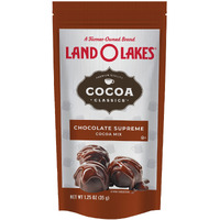 Land O Lakes Cocoa Classics, Chocolate Supreme Hot Cocoa Mix, 1.25-Ounce Packets (Pack Of 36), Rich Brown, (34-001)