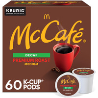 Mccafe Premium Roast Decaf Coffee, Keurig Single Serve K-Cup Pods, Decaffeinated, 60 Count, (6 Packs Of 10)