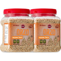 Barons Orzo Pasta Original | 2 Pack Of 21.16Oz Kosher Jars | Natural Israeli Rice-Shaped Orzo For Soups, Casseroles & Salads | Cooks In 10 Minutes For Creamy & Delicious Risottos Or Rice Pilaf