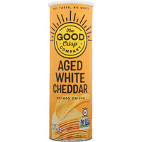 The Good Crisp Company, Aged White Cheddar Flavor Potato Crips, 5.6 Oz (Pack Of 8)