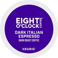 Eight O'Clock Coffee Dark Italian Espresso Roast Keurig Single-Serve K-Cup Pods, Dark Roast Coffee, 24 Count (Pack Of 1)