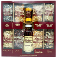 Amish Country Popcorn | 8-4 Oz Bags | Stovetop Popping Sampler Pack With Canola Oil - 16 Oz And Ballpark Buttersalt - 4.5 Oz | Old Fashioned, Non-Gmo And Gluten Free (Stovetop Sampler - 8-4 Oz Bags)