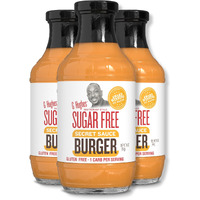 G Hughes Sugar Free, Burger Secret Sauce - Sugar Free Burger Sauce, Special Sauce For Burgers, Gluten Free Burger Sauce, Keto Friendly Hamburger Sauce, Sugar Free Dipping Sauces - 16 Oz (3-Pack)