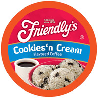 Friendly's Flavored Ice Cream Coffee Pods, Compatible With Keurig K Cup Brewers (Cookies & Cream, 40 Count)